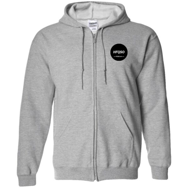HFQSO Hoodie! - Gildan Zip Up Hooded Sweatshirt - Image 3