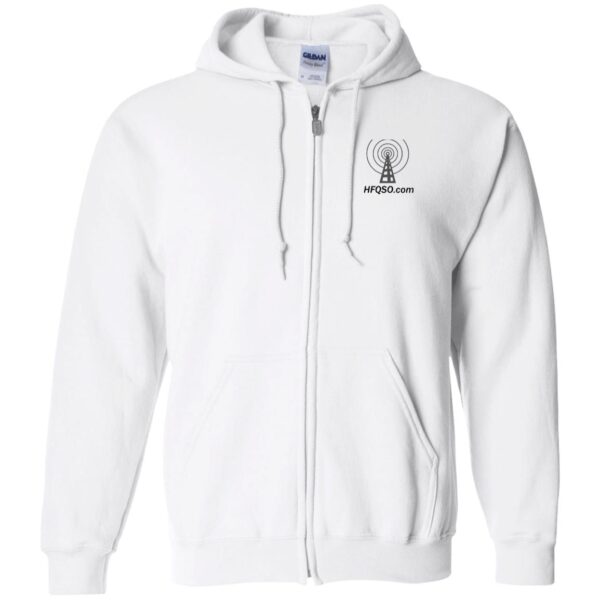 G186 Gildan Zip Up Hooded Sweatshirt - Image 3