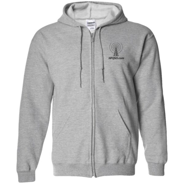 G186 Gildan Zip Up Hooded Sweatshirt
